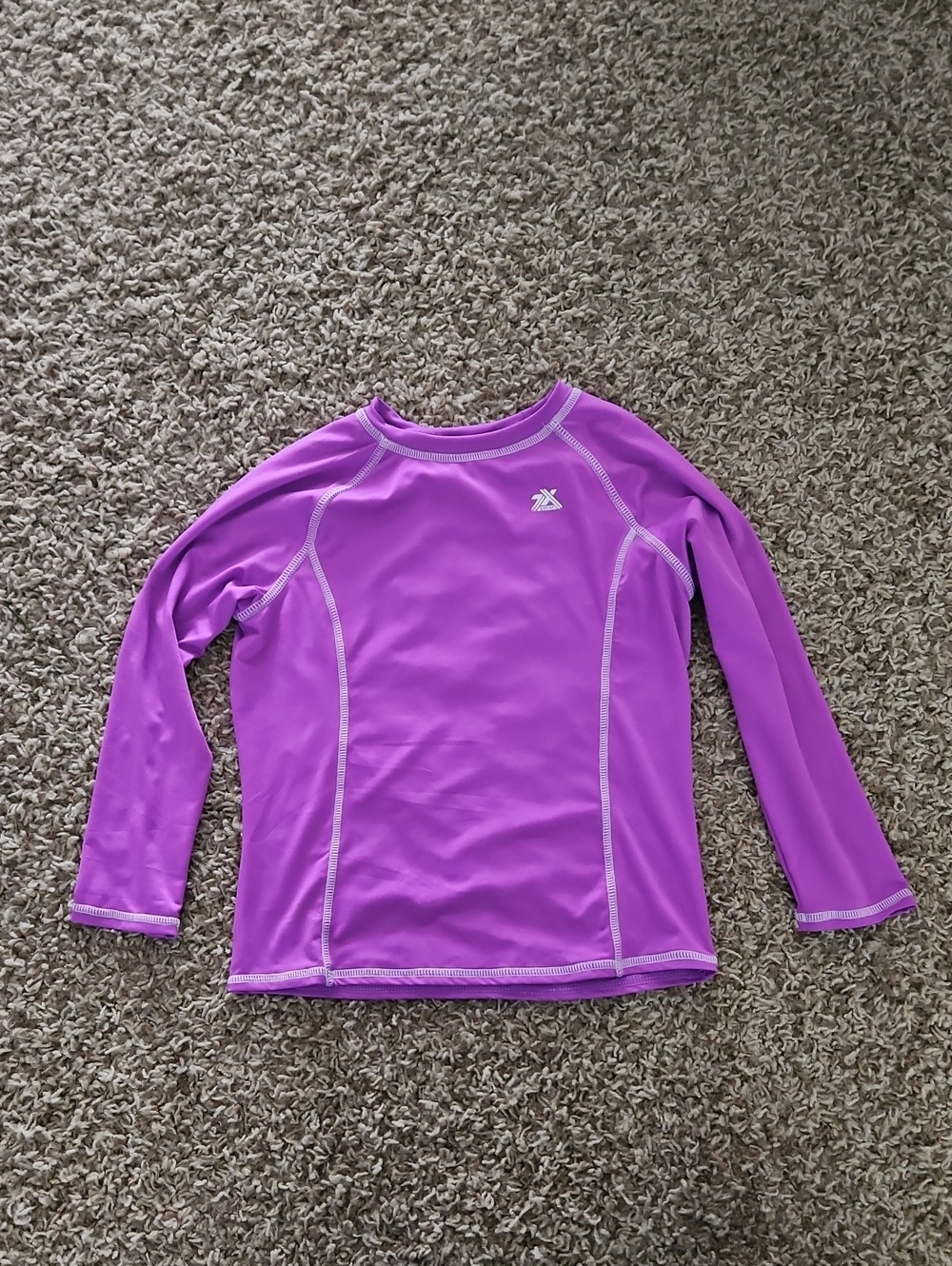 ZeroXposur Purple Long-Sleeve Kids Rashguard Swim Top
